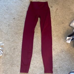 High rise Wunder under Lululemon leggings size 2